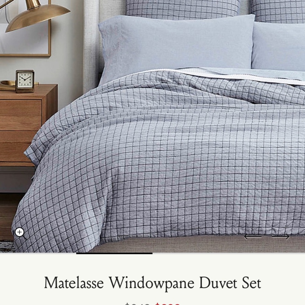Boll & Branch Full/Queen duvet set